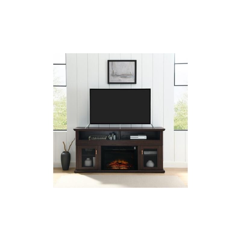 65 inches TV Stand with Electric Fireplace.