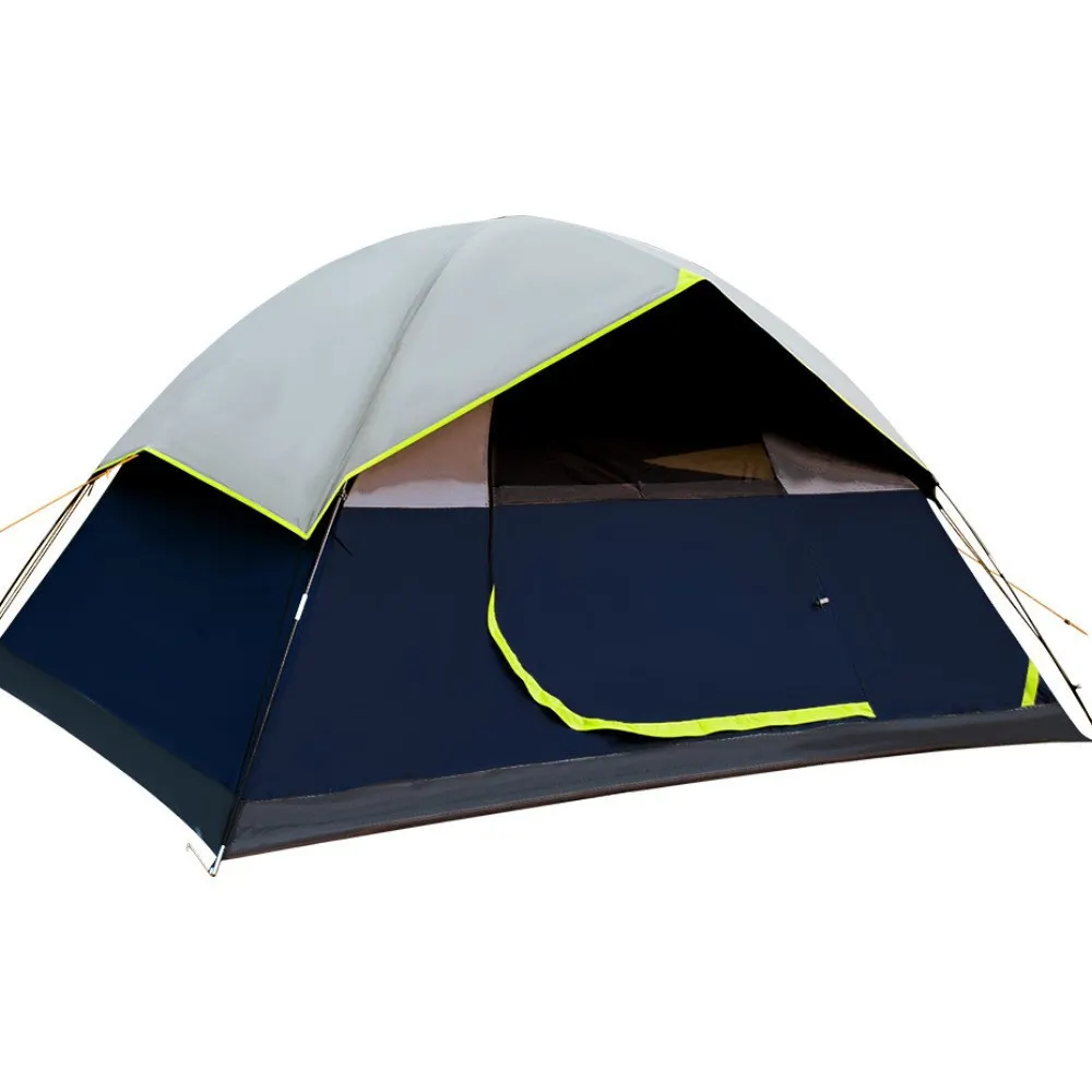 New design Beach Tent Outdoor Windproof Double Layer Sun Protection Portable 6 Person OEM Family Camping Travel Tent