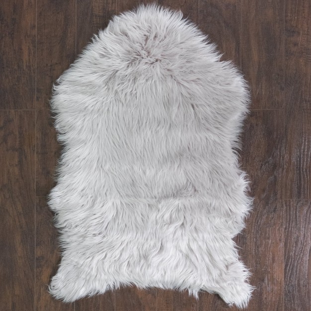 Fluffy Faux Sheepskin Fur Rug Chair Throw 3 x27 X 2 x27 By Sweet Home Collection