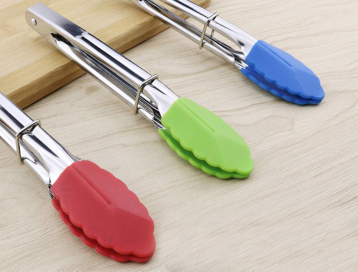 Silicone Tongs Mini Small Tiny Kitchen Tongs For Food Sugar Ice Salad