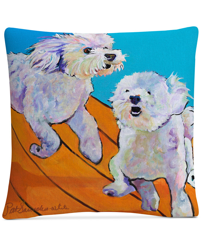 Baldwin Pat Saunders-White Catch Me Decorative Pillow， 16