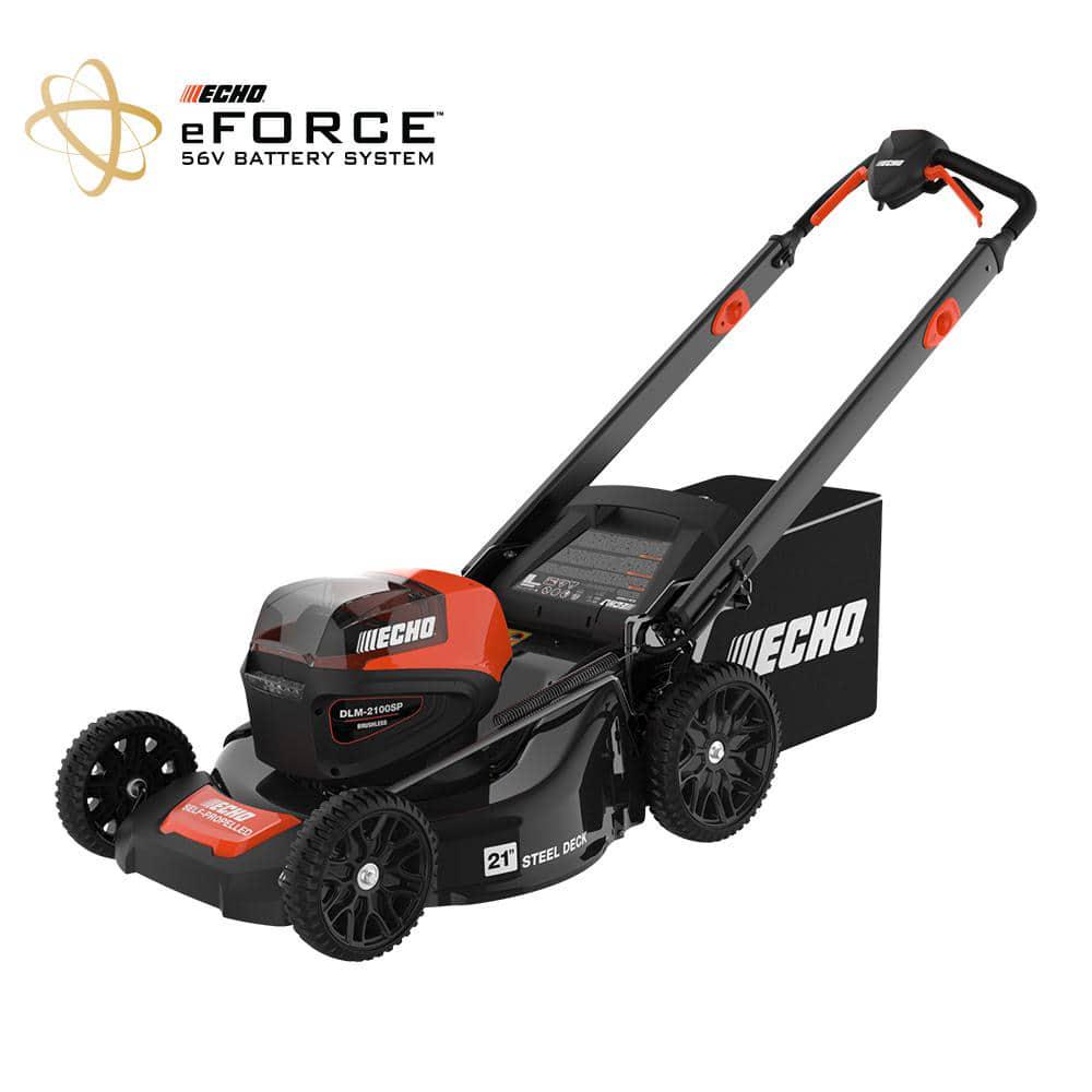 ECHO eFORCE 56Volt 21 in Cordless Battery Walk Behind SelfPropelled Lawn Mower