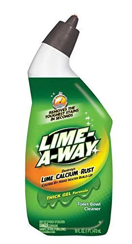 Lime-A-Way Liquid Toilet Bowl Cleaner Remove Lime Calcium Rust 16 oz 3 Pack