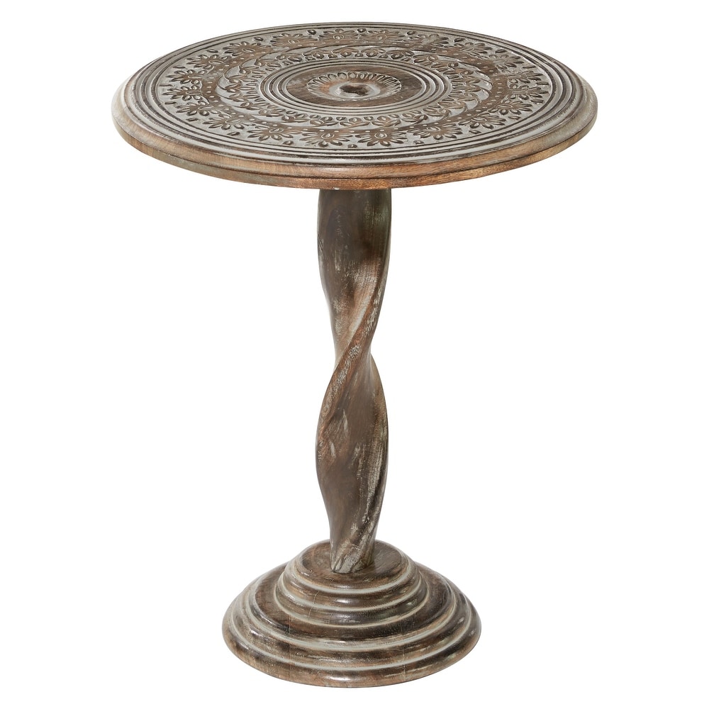 Wood Traditional Accent Table 22 x 18 x 18