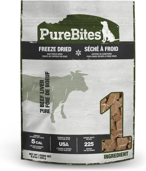 PureBites Beef Liver Freeze-Dried Raw Dog Treats