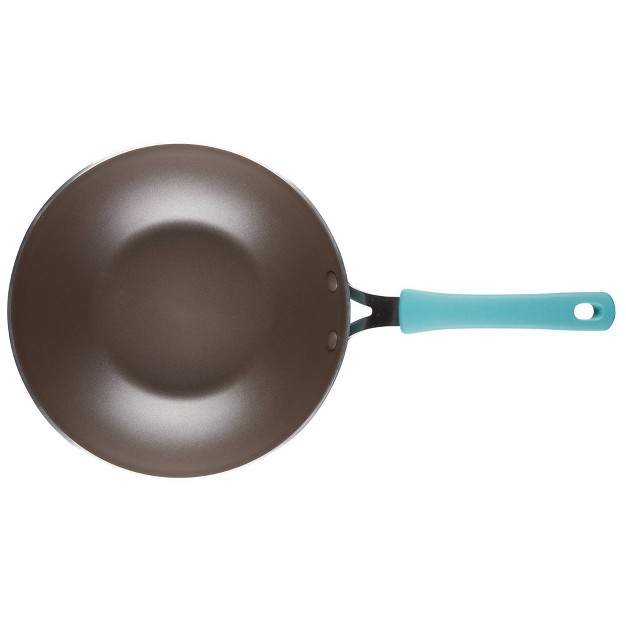 Nonstick Aluminum Stir Fry Pan Agave Blue