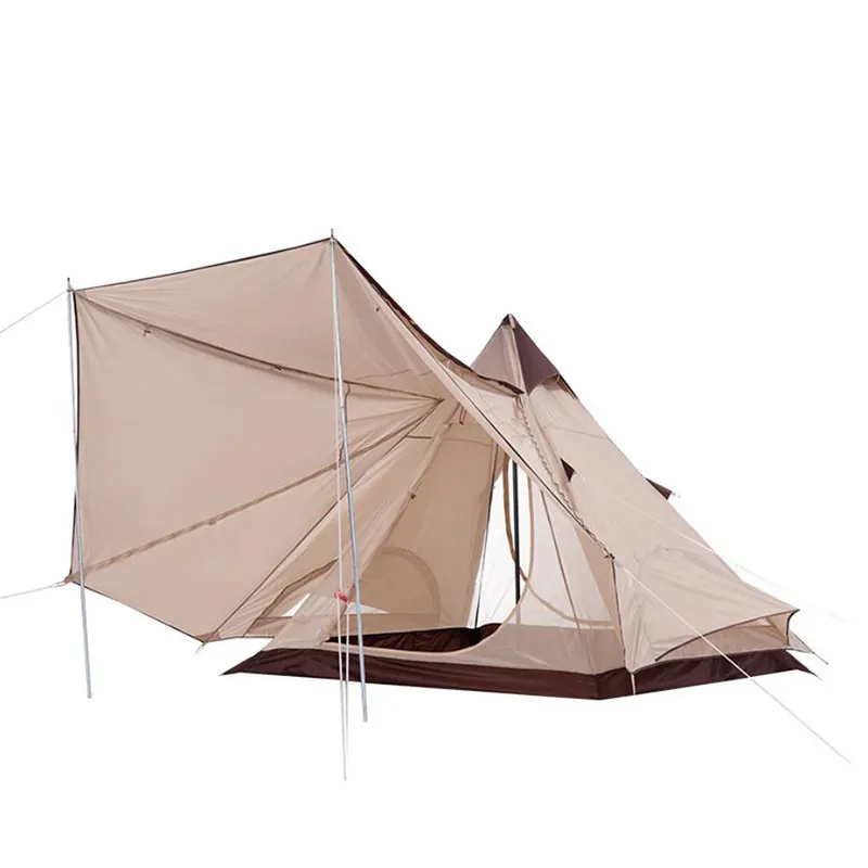 Camping Indian tent for outdoor travel thickened wind and rain camp tent