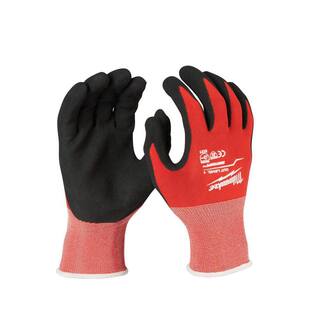 MW X-Large Red Nitrile Level 1 Cut Resistant Dipped Work Gloves 48-22-8903