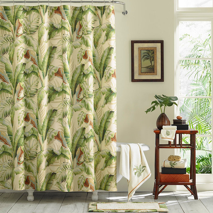 Tommy Bahama Home Tommy Bahama Palmiers Cotton Shower Curtain 72 X 72