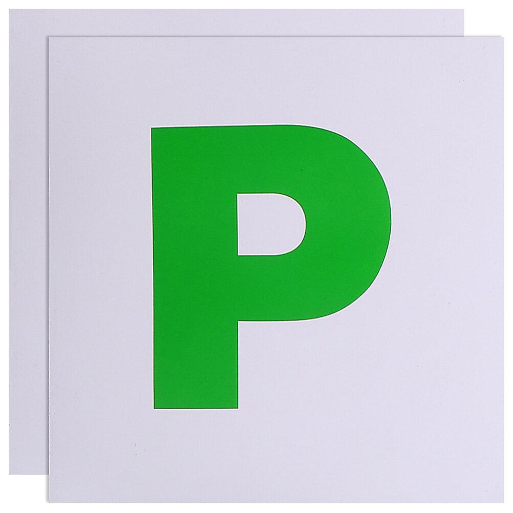 2 Pcs Student Driver Car Magnet P Sign Sticker Magnetic New Driver Sticker For Vehicle