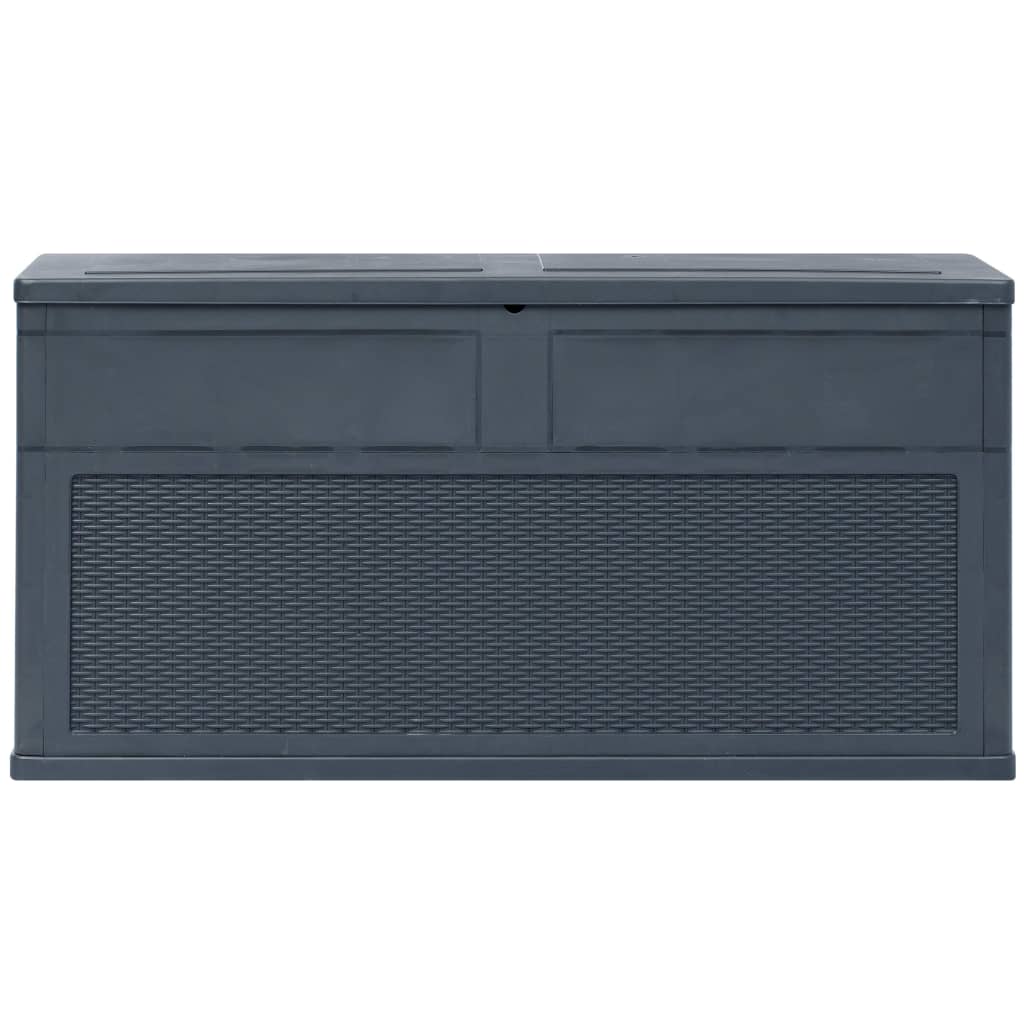 Anself 84.5 Gallon Wood Deck Box, Gray