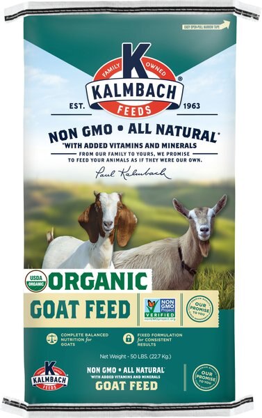 Kalmbach Feeds 16% Organic Pellet Goat Feed， 50-lb bag