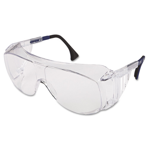 Uvex Ultraspec 2001 OTG Safety Eyewear， Clear/Black Frame， Clear Lens (S0112)