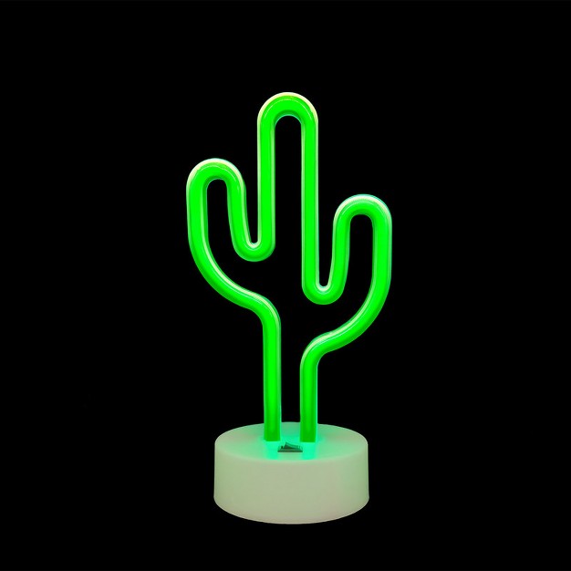 Ciao Tech Decorative Cactus Neon Night Light Led Desk Table Lamp