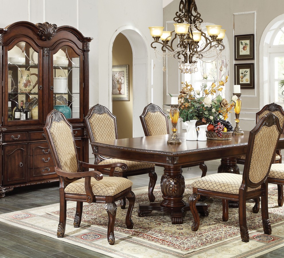 Acme Chateau de Ville Arm Chair  Espresso  Set of 2  64078   Victorian   Dining Chairs   by Acme Furniture  Houzz