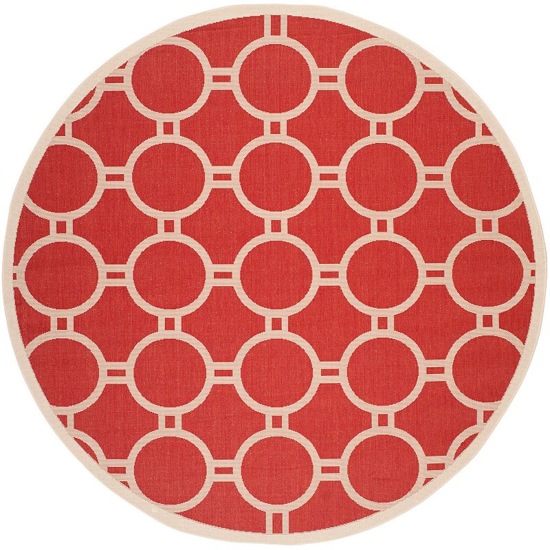 Safavieh Courtyard Circle in the Square Indoor Outdoor Rug