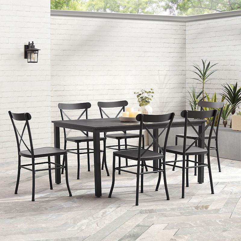 Crosley Astrid Patio Dining Table and Chair 7-piece Set