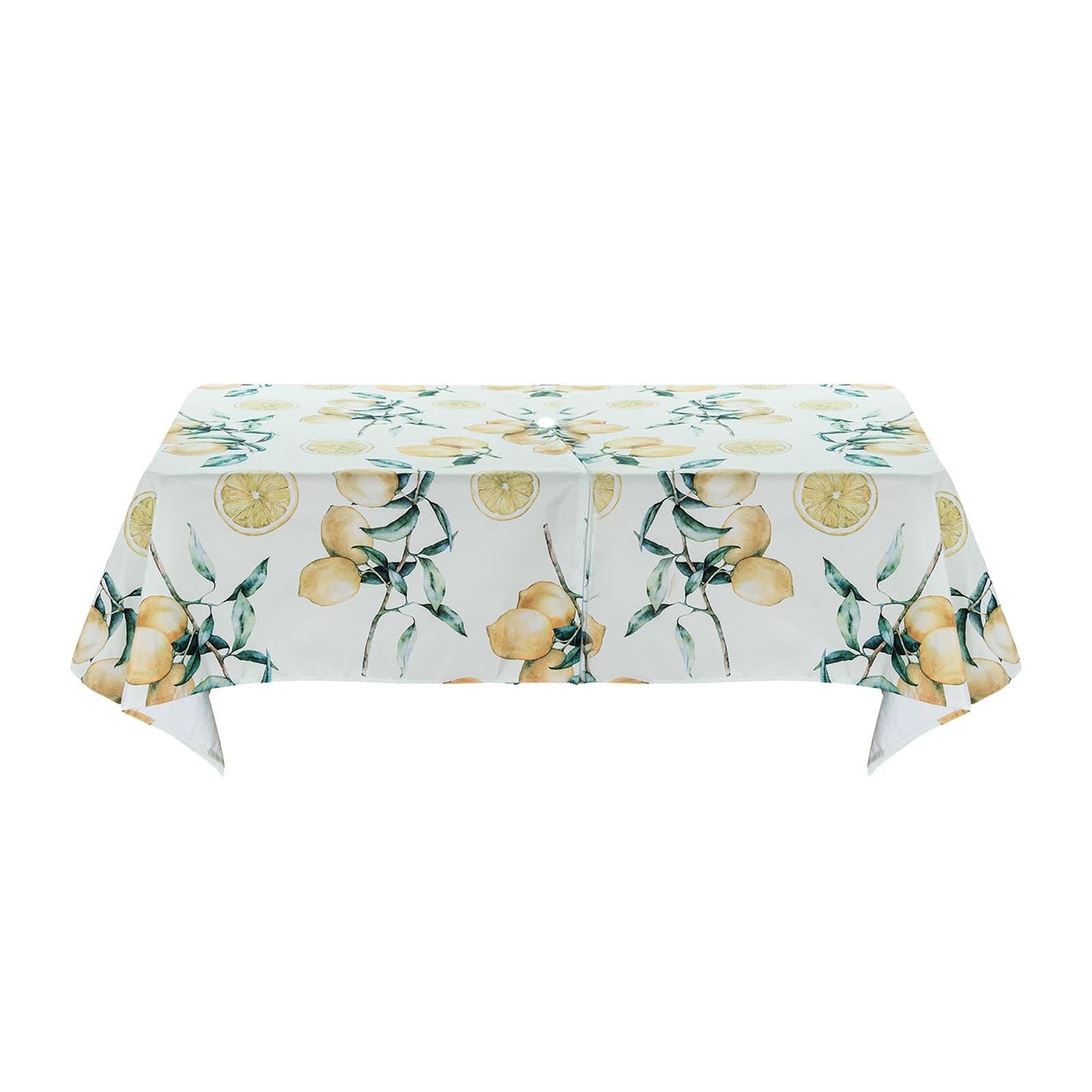 Kitchen Gadgets Outdoor Zipper Tablecloth With Umbrella Hole Waterproof Beach Table Cloth