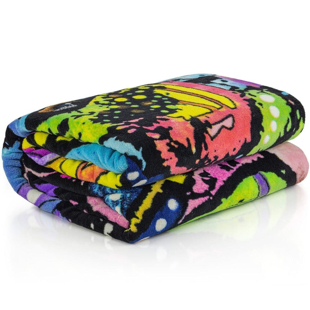 Rescues Are My Favorite Breed Super Soft Full/Queen Size Plush Fleece Blanket by Dean Russo