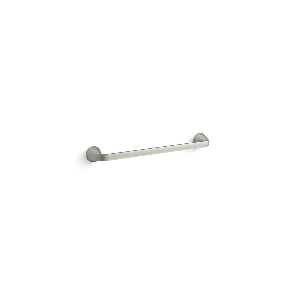 KOHLER Cursiva 18 in. Towel Bar in Vibrant Brushed Nickel K-R26687-BN