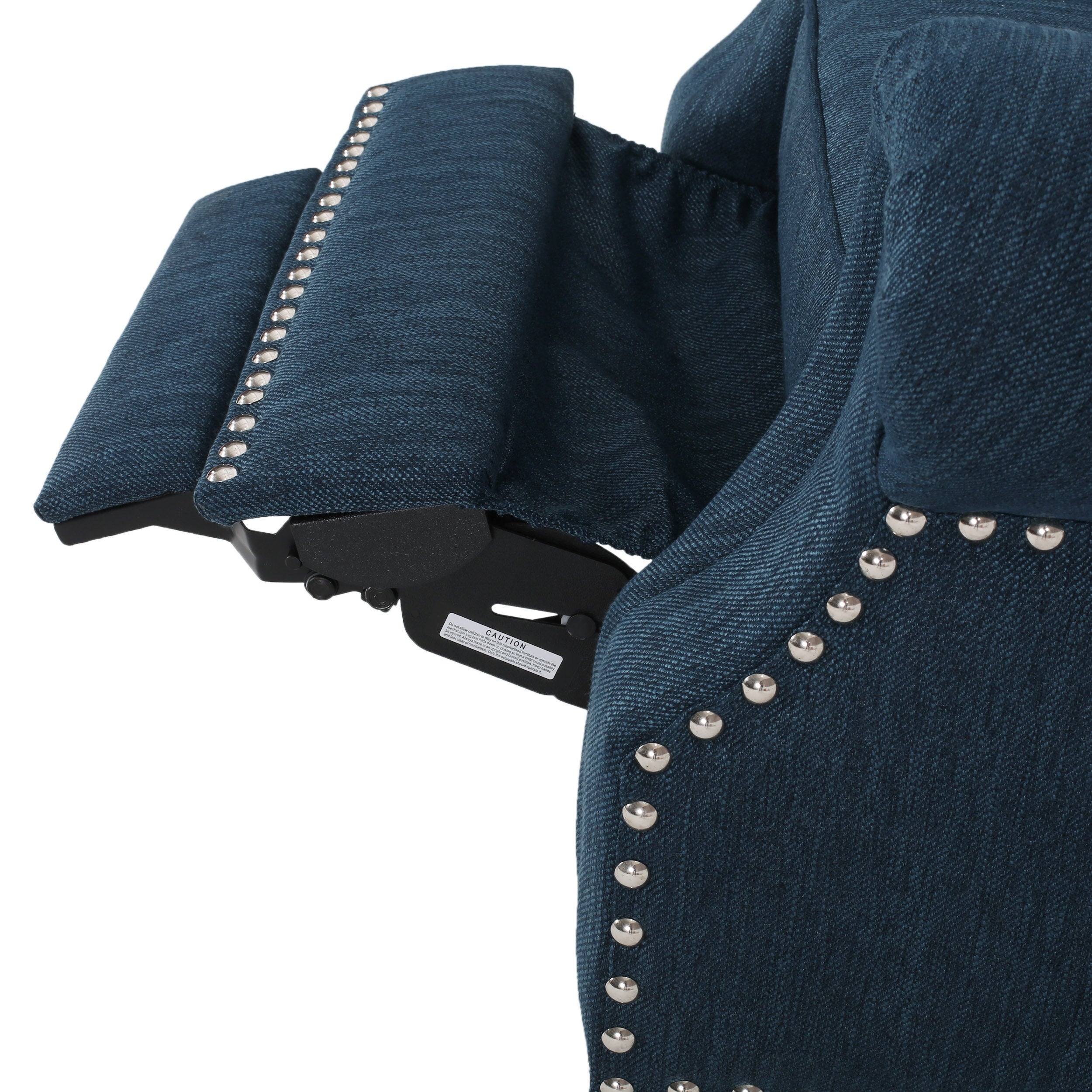 Chatau Contemporary Tufted Recliner with Nailhead Trim