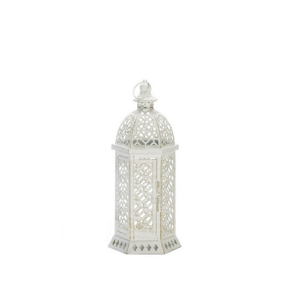 Gallery of Light 10018608 Cutwork Hexagon Lantern