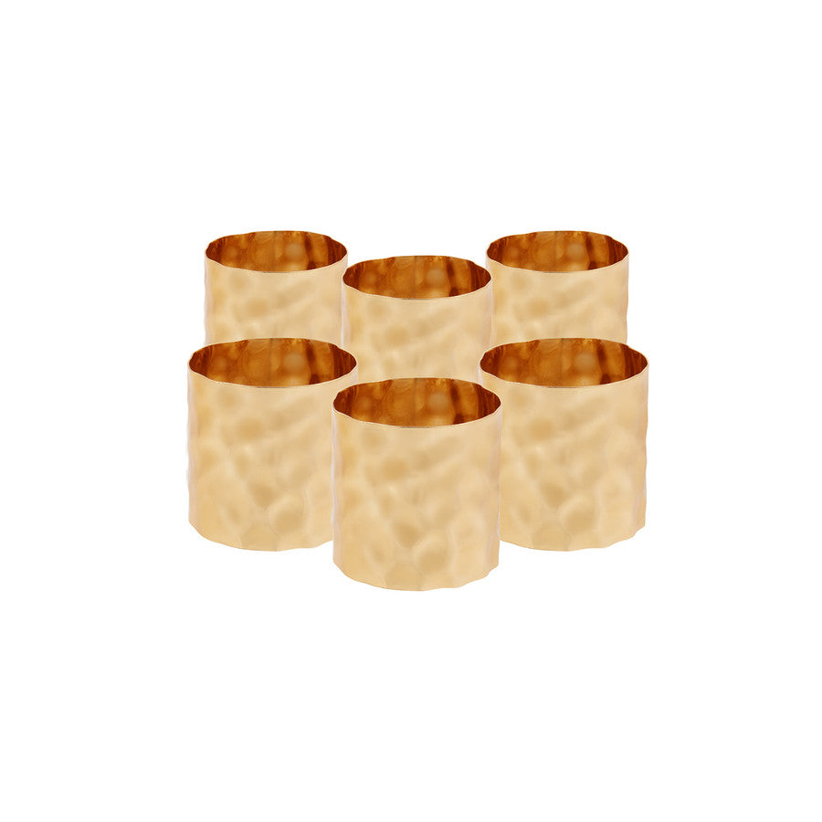 Karaca Home Moroc Napkin Ring Set Of 6 Gold 4Cm 300.21.02.015