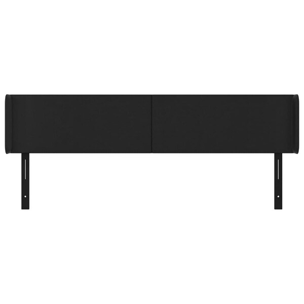 vidaXL Headboard with Ears Black 40.6