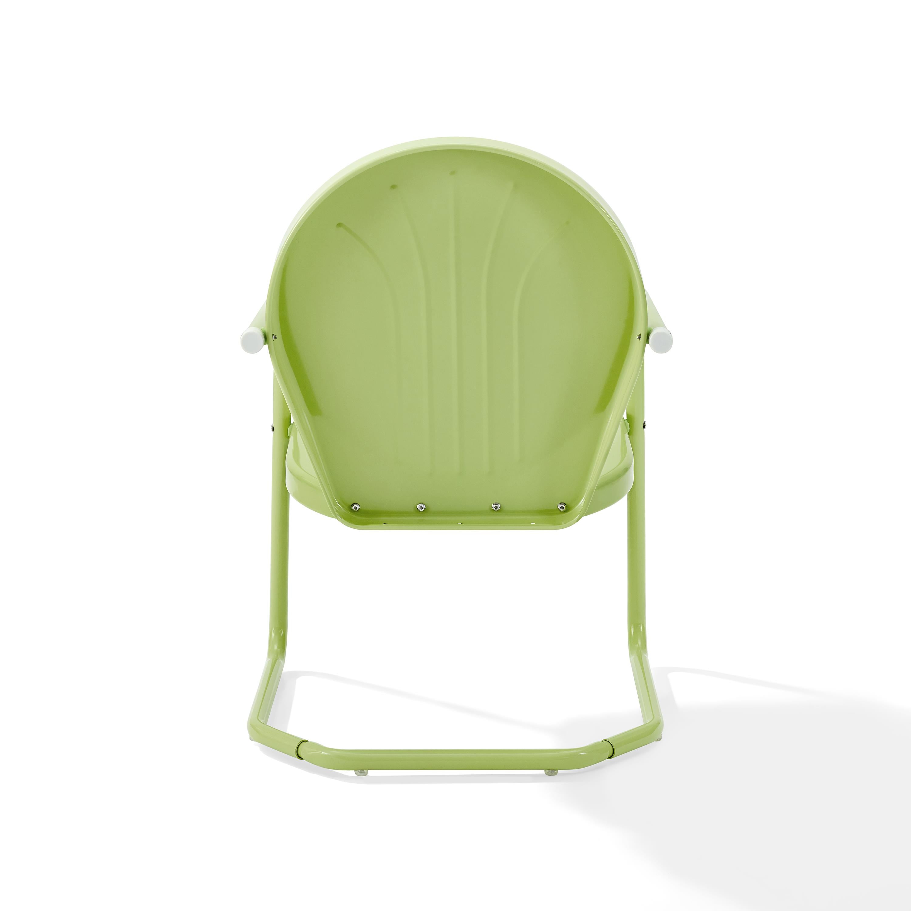 Crosley Furniture Griffith Outdoor Dining Chair - Metal - Has Arms - Key Lime