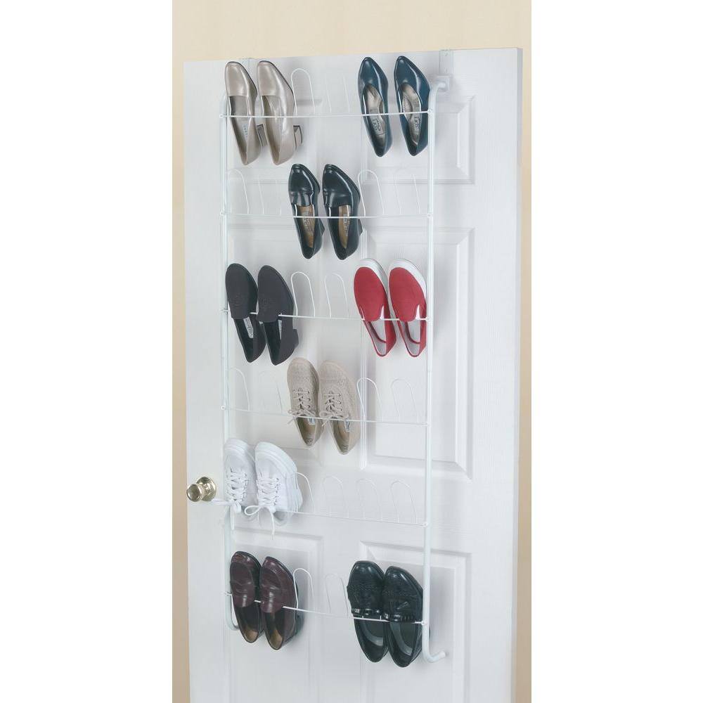 ClosetMaid 57.5 in. H 18-Pair White Metal Hanging Shoe Organizer 8040