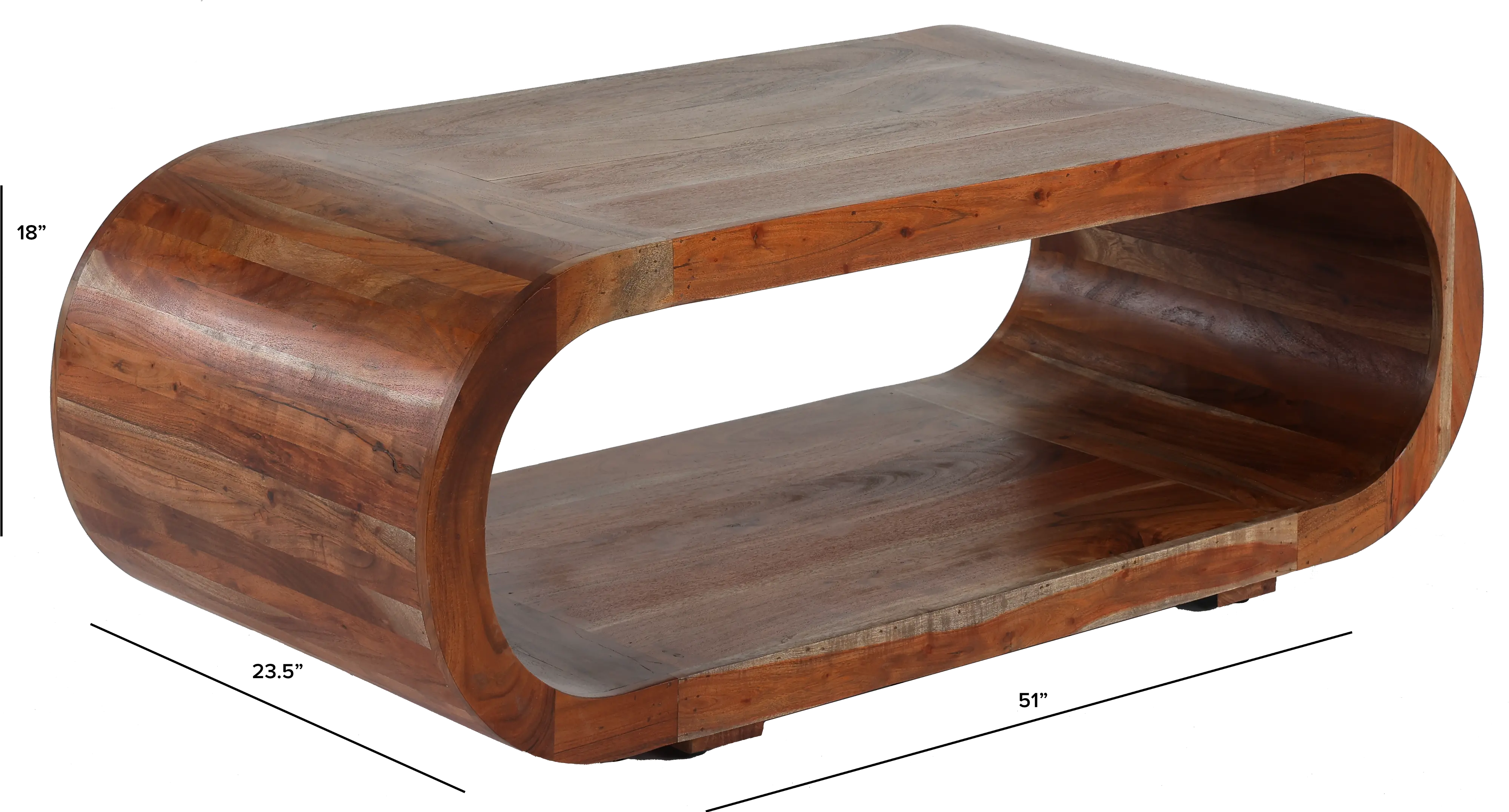 Ellipse Brown Coffee Table