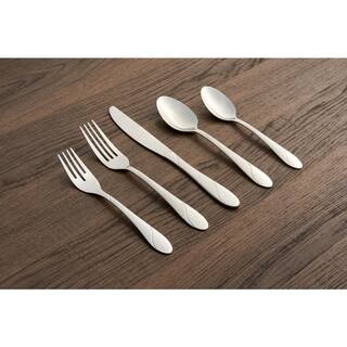 Cambridge Swirl Sand 89-Piece Flatware Set (Service for 12) 326J2DS