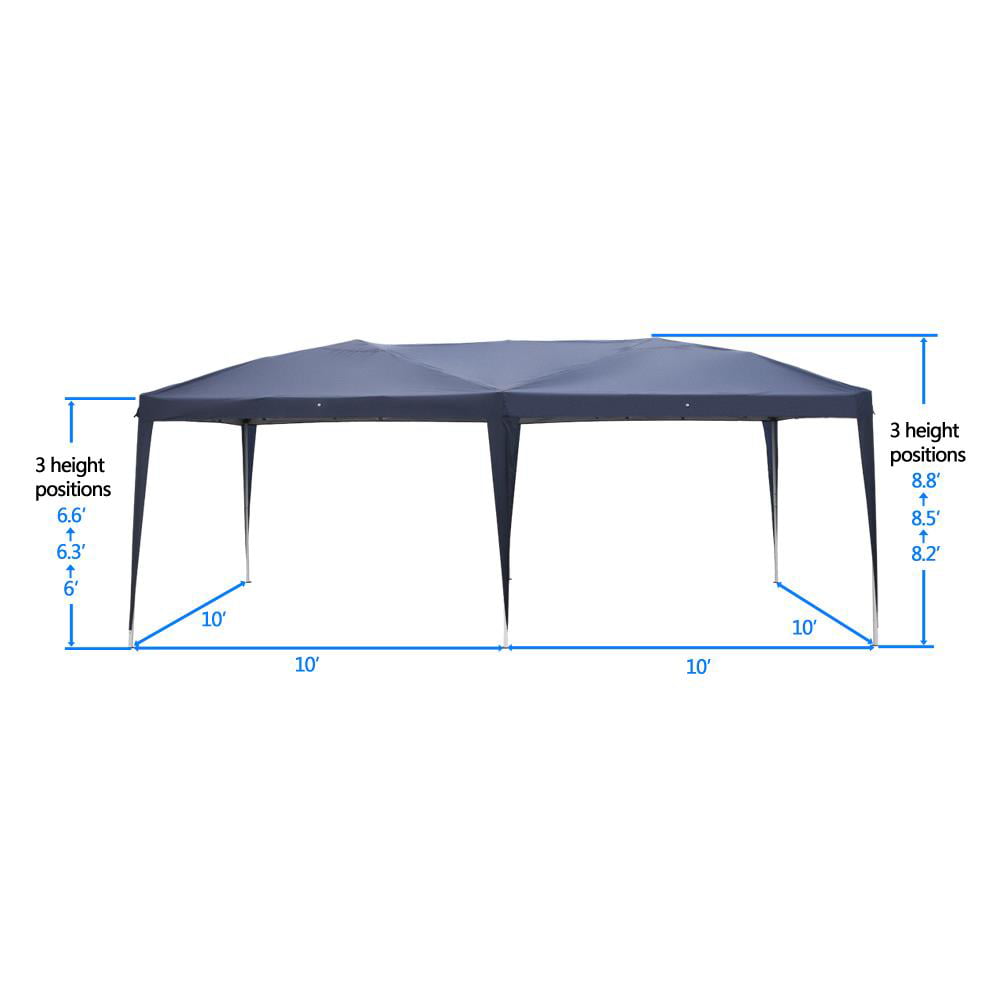 Ktaxon 10'x20' Pop Up Gazebo Canopy Wedding Party Tent-Blue