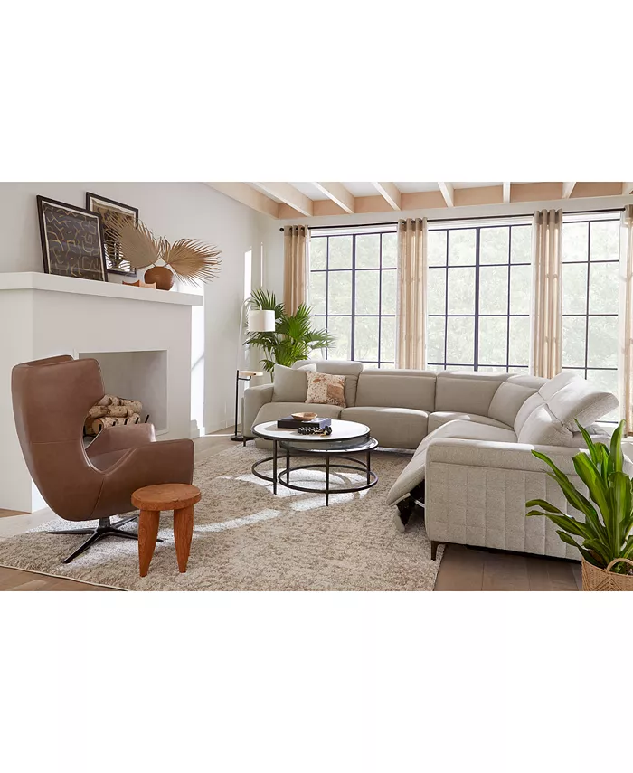 Furniture Adney 88 2 Pc Zero Gravity Fabric Sofa with 2 Power Recliners