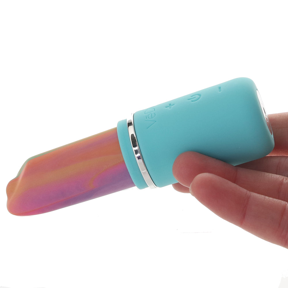 Retro Rechargeable Bullet Vibe in Turquoise