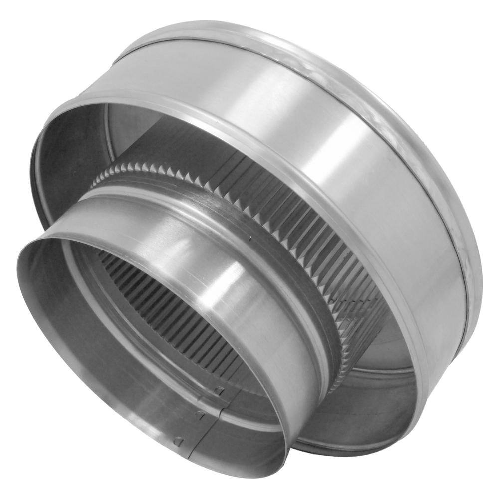 Active Ventilation 6 in. Dia. Aluminum Vent Pipe Cap in Mill Finish VPC-6