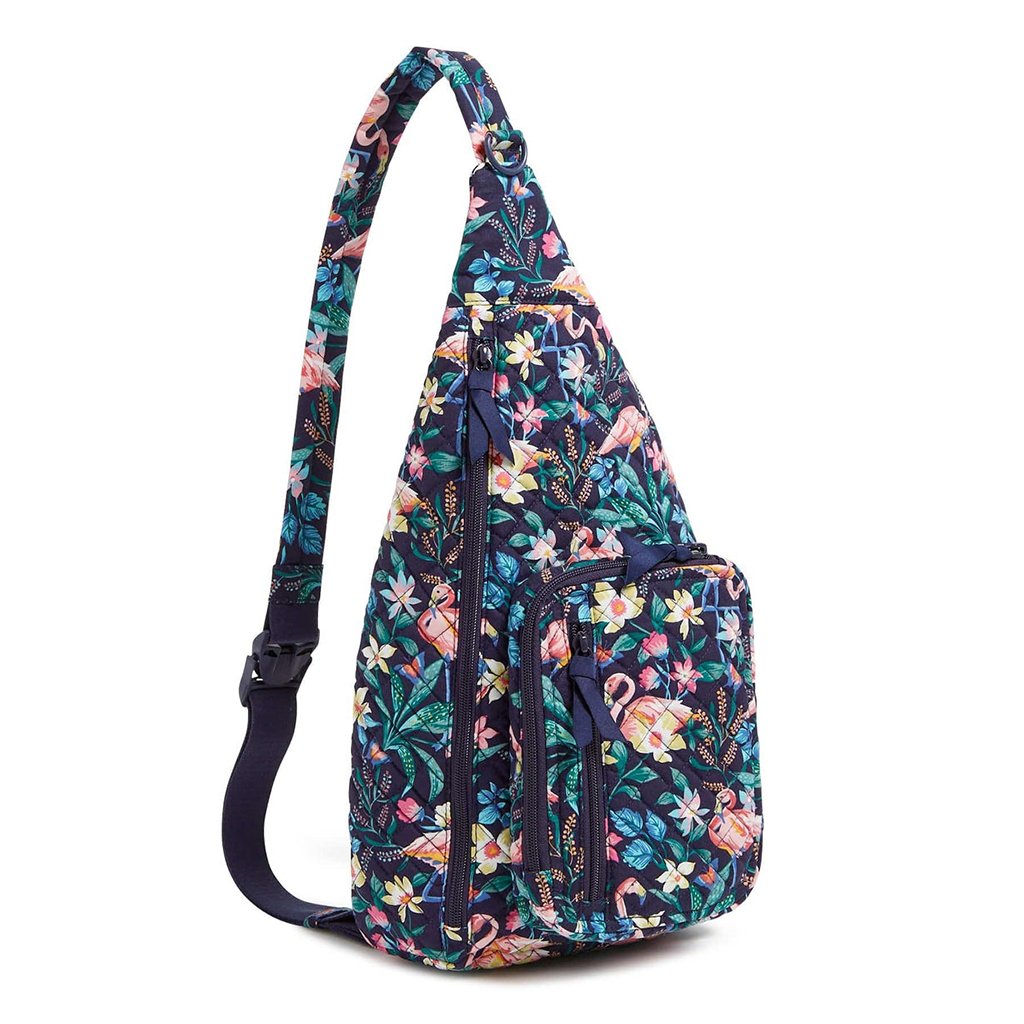 Vera Bradley  Sling Backpack in Flamingo Garden