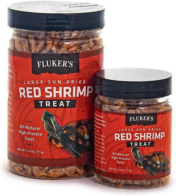 Fluker's Large Sun-Dried Red Shrimp Reptile Treat