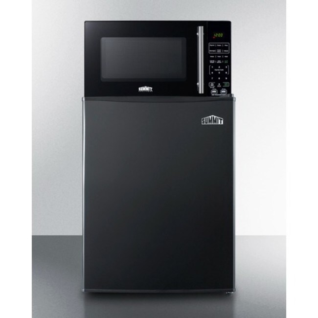 Summit Microwave/Refrigerator Combination with Allocator - Black