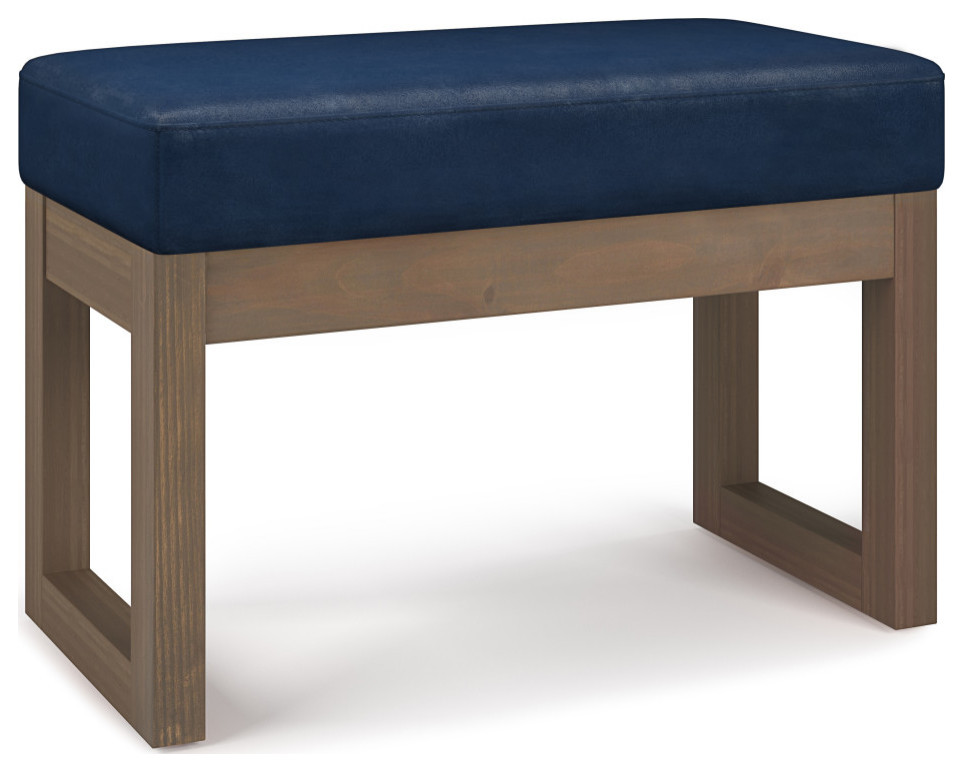 Milltown Footstool Small Ottoman Bench   Contemporary   Footstools And Ottomans   by Simpli Home Ltd.  Houzz