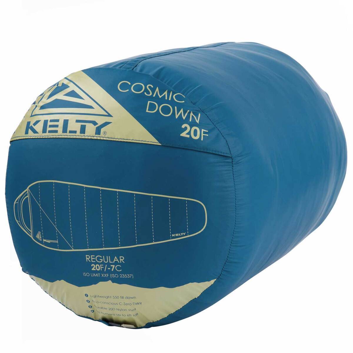 Kelty Cosmic 20 Degree Long Mummy Sleeping Bag  Deep Teal