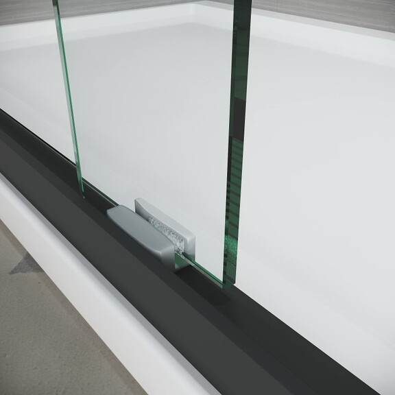 Double Sliding Shower Glass Door 56 60 in. x 72 in...