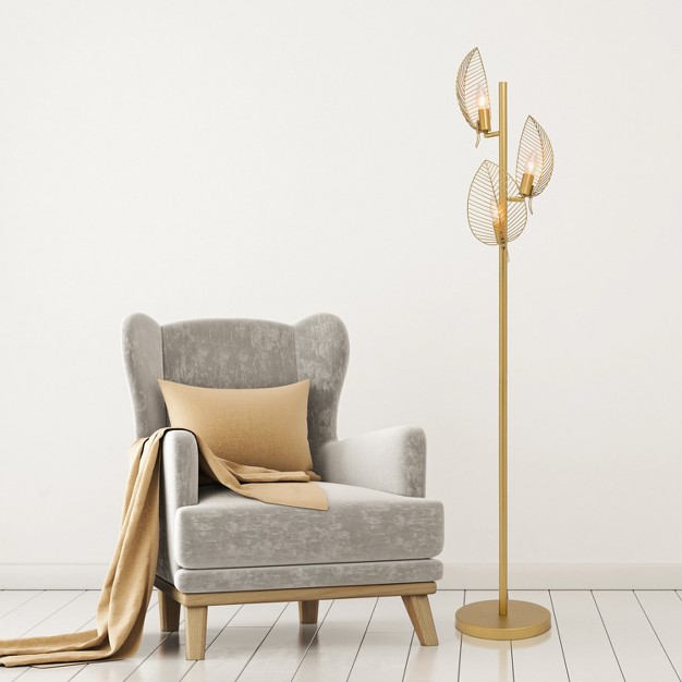 Theo Leaf Shade Floor Lamp River Of Goods