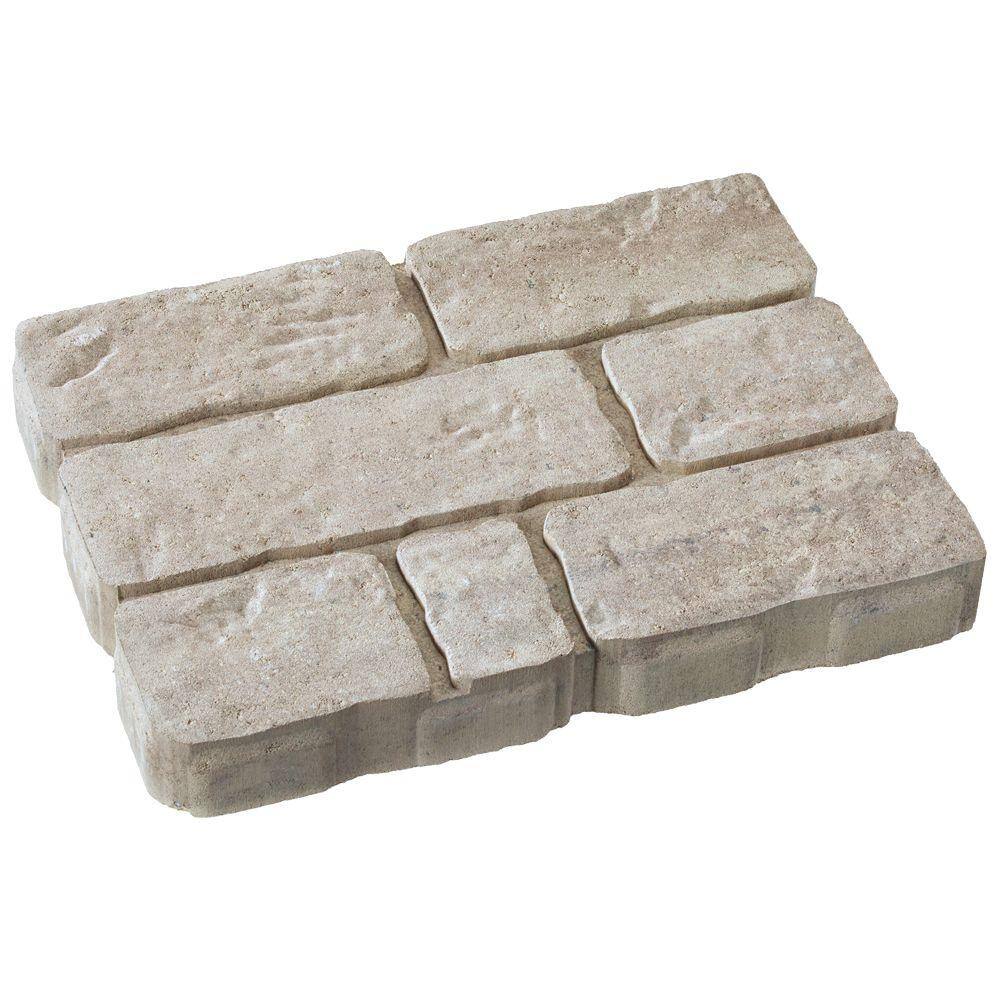 Valestone Hardscapes Rockford Stone 15.75 in. x 11.75 in. x 2 in. Cotswold Mist GrayTan Concrete Step Stone (112 Pcs  149 sq. ft.  Pallet) 12052407