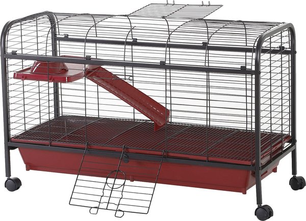 PawHut Platform and Ramp Small Pet Cage