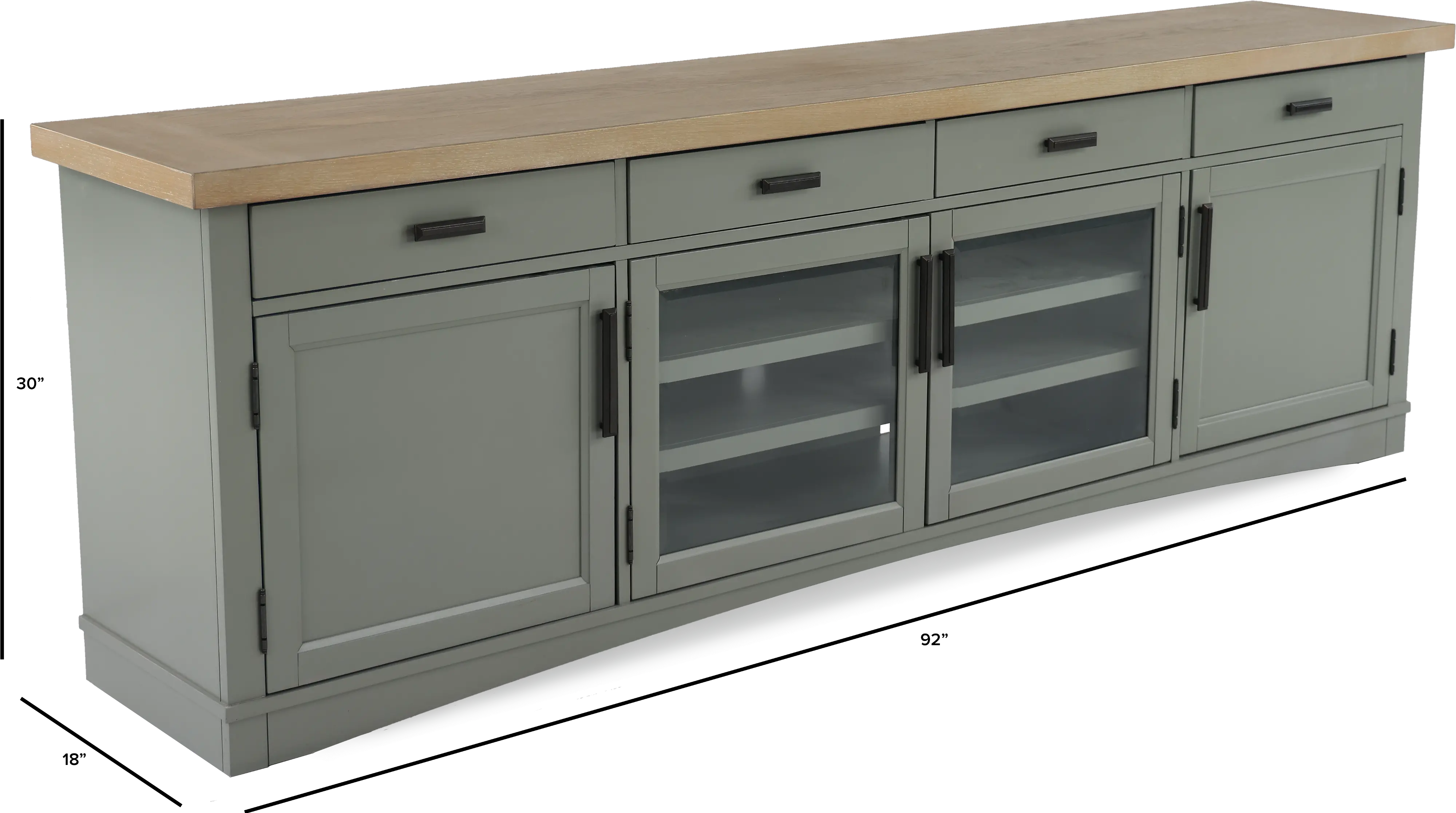 Amy Dove Gray 92 TV Stand