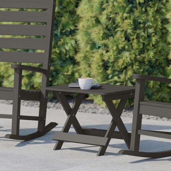 Commercial Grade AllWeather Portable Folding Adirondack Side Table