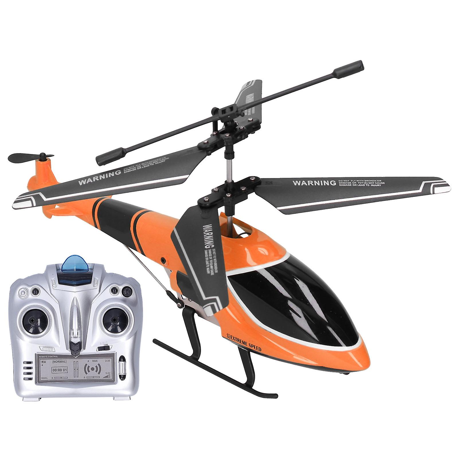 2.4g Helicopter Electric Remote Control Led Light Helicoptor Toy For Children Kidsorange