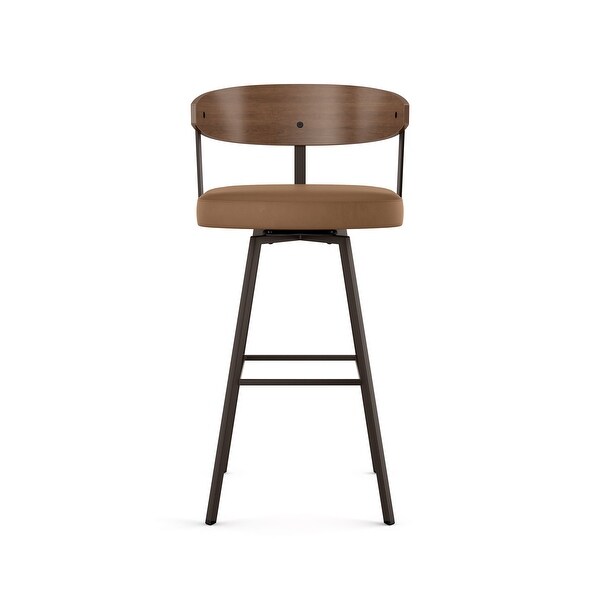 Amisco Quinton Swivel Counter and Bar Stool