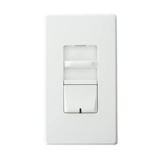 Leviton 8-13 Amp Renoir II Preset Slide Dimmer with Ballast 2-Wire ControlThin Heat Sink White AWSMT-XBW